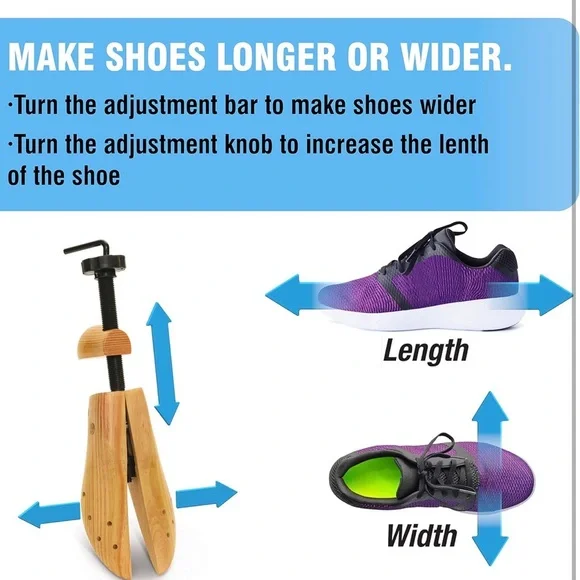 Wooden Shoe Stretchers with Metal Handle - Picture 2 of 2